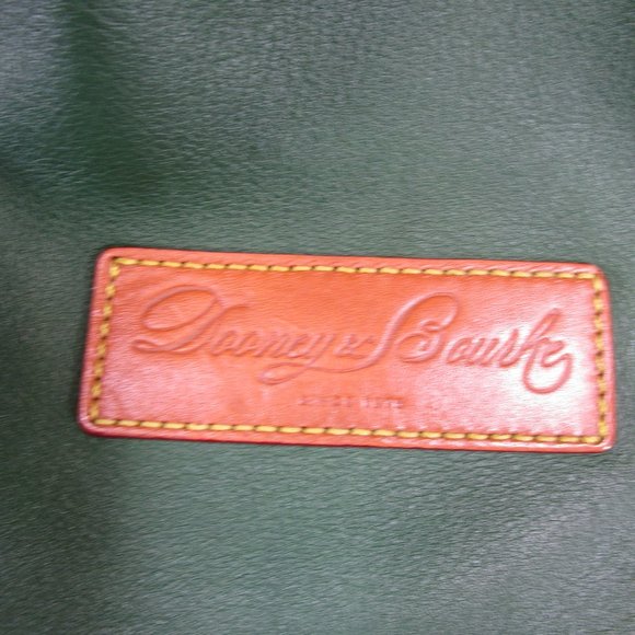 Dooney And Bourke Tote Bag Green Florentine Vachetta Leather Large - Picture 2 of 11